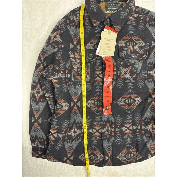 JACHS NY, Medium, Men's Wool Jacket - Multi Aztec, Style 1417743, New with Tags - Picture 9 of 9